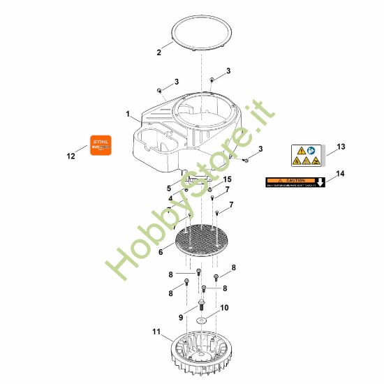 Picture of C - Carenatura ventola EVC 8000.0 (EVC8000-0001)